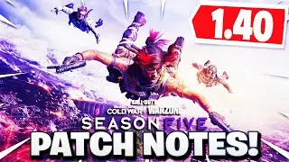 *NEW* Season 5 Warzone: UPDATE 1.40 PATCH NOTES! NEW WEAPONS! | AMP63 Buff, NEW POI + MORE!