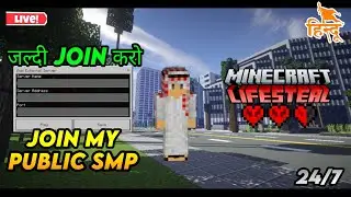 Minecraft Live Join My New Cracked LIFESTEAL Smp 24/7 Online 