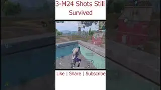 3 - M24 Shots Still Survived || #short #shorts #bgmi