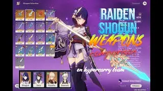 Raiden shogun weapons comparison in Hypercarry team
