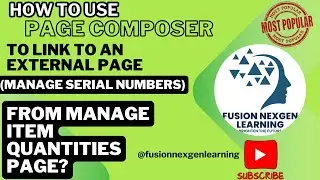 How to use pagecomposer to link to an externalpage (Manage Serial Numbers) inManage Item Quantities?