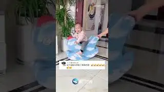 【大陸】巧手！寶爸用奶粉罐自製搖搖車