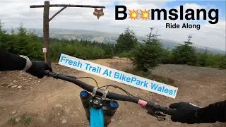 The New Fox Racing BOOMSLANG Track at BikePark Wales - Ride Along 