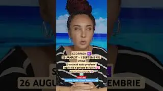 #scorpion #26-1 #august #septembrie #2024 #horoscop #tarot #zodiac #previziuni