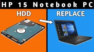 HP 15 notebook PC 15G009ax HDD replace