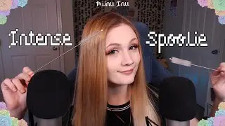 ASMR Spoolie Mic Brushing / INTENSE Bass Tingles *NO TALKING*