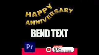 BEND TEXT TITLE | WARP TEXT EFFECT | ADOBE PREMIERE PRO | #shorts