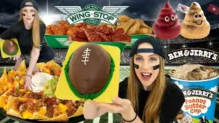5,000+ CALORIE SUPER BOWL CHEAT DAY | DONUTS, NACHOS, WINGS, CAKE + MORE!