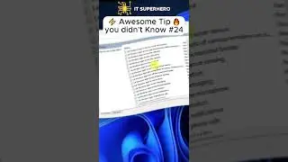 ⚡ Awesome Tip 🔥 you didn't Know #24 