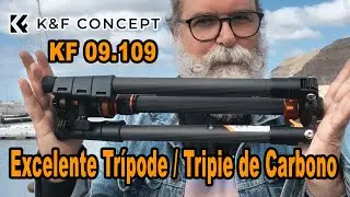 Trípode / Tripie de fibra de Carbono de K&F Concept   KF 09.109 - EN ESPAÑOL
