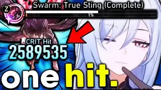 I used Jingliu in a MONO ICE team and made Swarm Disaster 5 easy. - Honkai: Star Rail