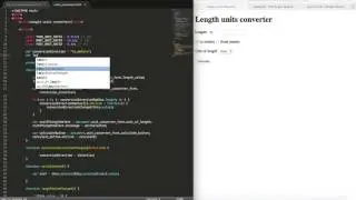 Length Units Converter in JavaScript -  Part 2