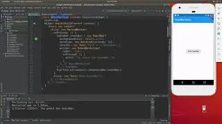 Beginning Flutter:  26 SnackBar and of