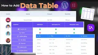 How to Create Data Tables With Elementor in WordPress 2025 | Free Data Tables Plugin