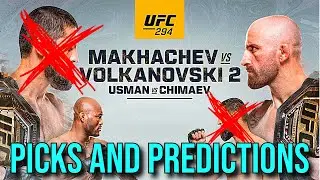 Does Volk KO Islam this time? | UFC 294 Picks and Predictions