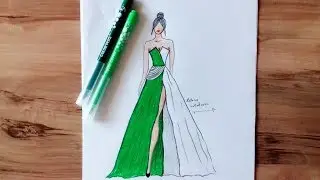 How to Draw Evening Dress