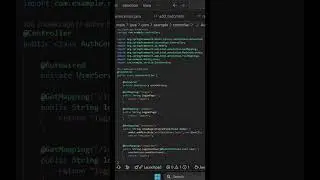 AuthController.java || spring boot 3 AuthController security configuration with code in description