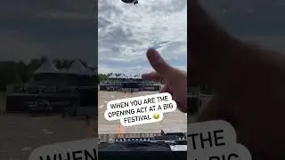 POV: You are the opening act at a big festival 🤪🎥 Tesfy via Instagram.