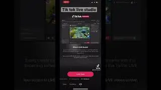 Tiktok live studio 