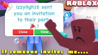 IF I GET INVITED TO A PARTY THE VIDEO ENDS (Roblox Adopt Me) Potion Update
