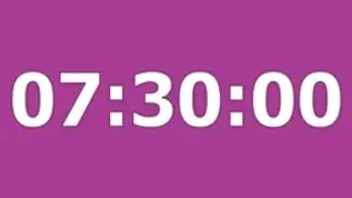 7 hours 30 minutes dark Plum timer