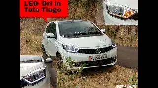 Tata tiago modified with  LED day time running light and changing indicator light