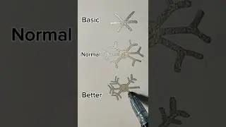 Snowflake easy drawing #shortfeed