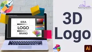 3D Logo | Make 3D Logo Animation in Simple Step | Master 3D Logo Design with Illustrator #3dlogo