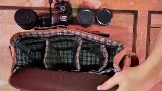 RAY Camera Bag INTERIOR | Bandolera de cuero para cámaras de Fotos