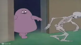 Here comes Grimace