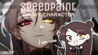 Speedpaint of my character in ibispaint | Linnart