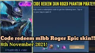NEW!!! MLBB REDEEM CODE AS OF NOVEMBER| MLBB | FREE EPIC SKIN!!