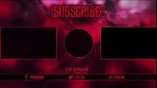 Outro with Red background best for your videos for freeeee!!