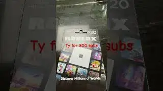 Tysm for 800 subs🎉🎉