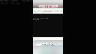 c language program | simple program in C | 