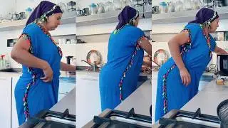 The tight spandex jalabiya 😱🔥 Daily routine of a traditional Moroccan woman 😋 🍑