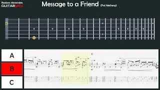 Message To A Friend - Pat Metheny - Guitar Midi Tabs & Score