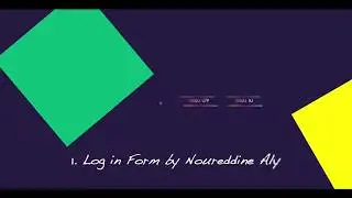 7 Creative Sign In Page Inspirations | Codepen HTML
