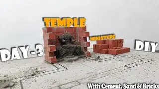 DAY-3 Temple Construction Miniature || #modhakondamma  #viral #trendingvideo #youtubevideo