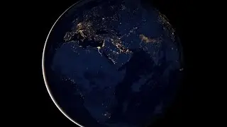 Ночные города Земли из космоса
