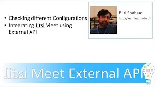 5 - Using Jitsi Meet External API for Integration - Urdu/Hindi