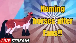 NAMING HORSES AFTER FANS!! +BOSS FIGHTS! Horse Life Livestream