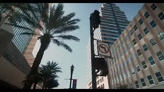 FREE Video Stock 4K – Jacksonville Buildings Panoramic Bottom-Up