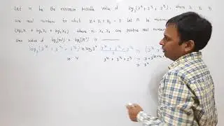 JEE Advanced 2020 Paper I  solution of problem based on Logarithms and AM GM inequality (Hindi)