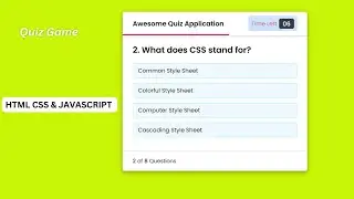 Create a Quiz Game with Timer using HTML CSS & JavaScript || Mr Code Box