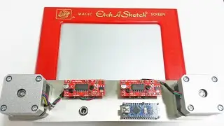 Automatic Etch-a-Sketch Art using EasyDriver, Arduino, and LabView