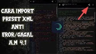 CARA MEMAKAI PRESET XML DI APLIKASI ALIGHT MOTION |Anti Gagal |💯😱