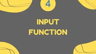 Input Function | Ep. 04 | Python Fundamentals