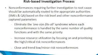 The Driving Forces for Quality Management System Continuous Improvement for Life Sciences