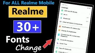 How to Change 30+ New  Fonts in all Realme mobile |  Realme Font Changer